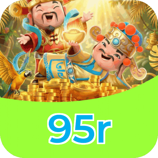 Interface do aplicativo 95r mostrando jogos disponíveis no iOS e Android